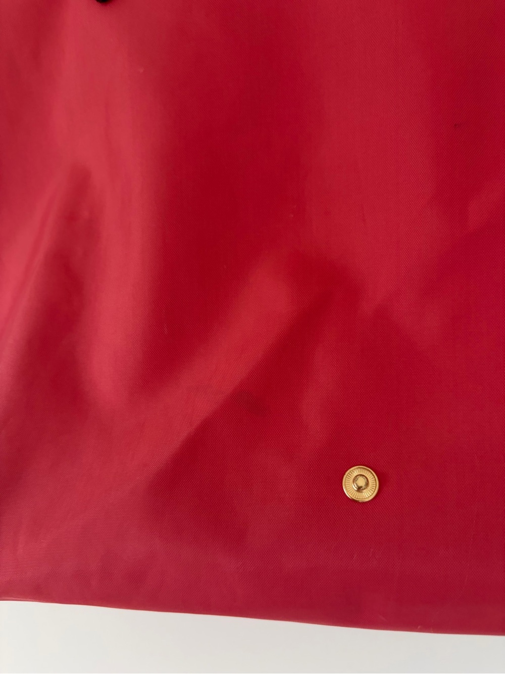 Salmon / Coral Pink Colored Large Longchamp Bag - Picture 5 of 7